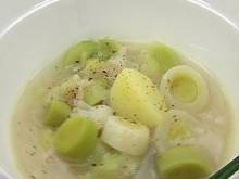 Супы: Суп из трески, картошки и порея (видеорецепт)